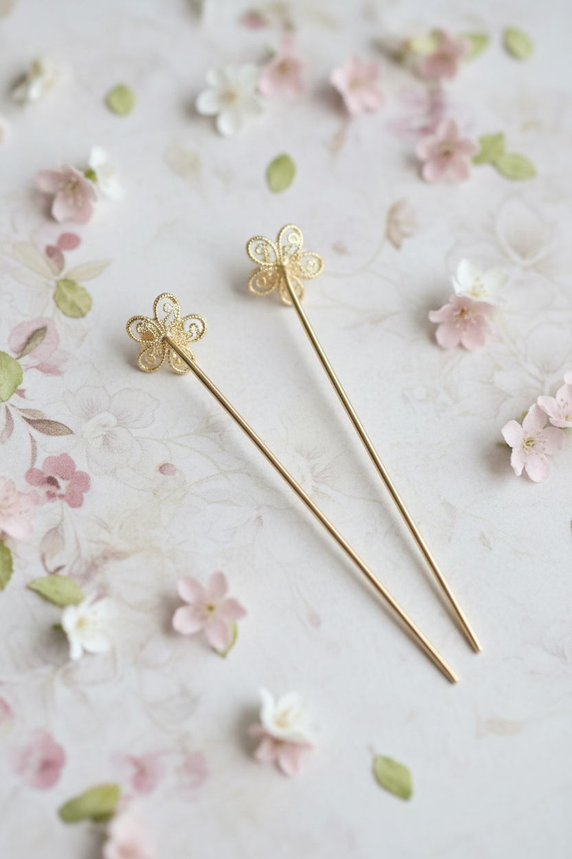 E77 SS flower w/ long stem threader