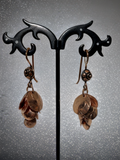 E60 Copper Cascading Disk Earrings