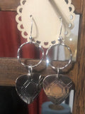E159 SS Guitar Pick Earrings