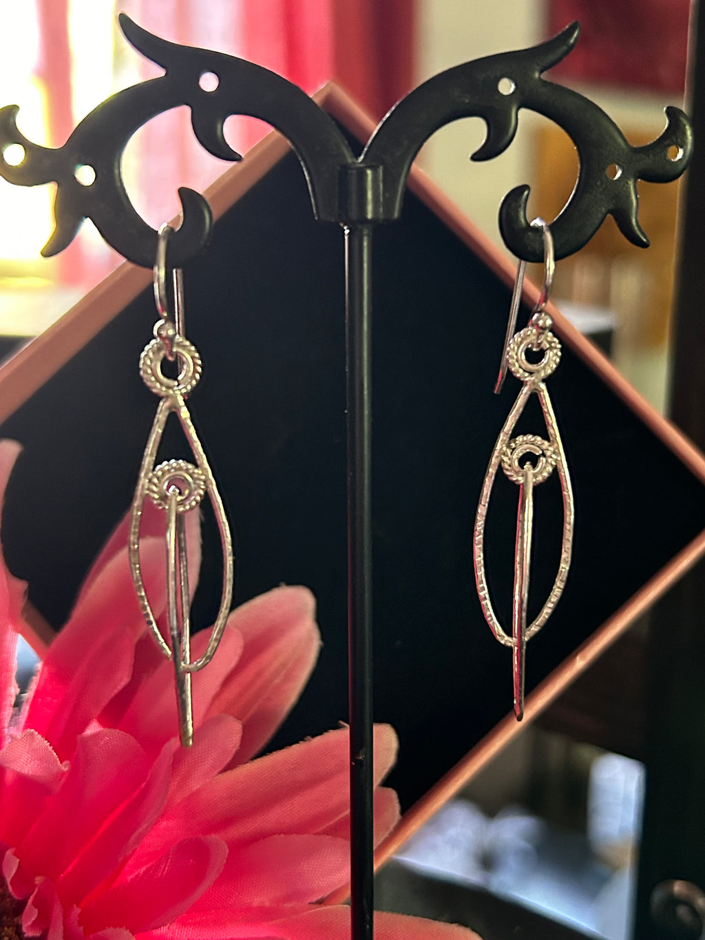 E106 Sterling ‘Circle Within a Circle’ Earrings