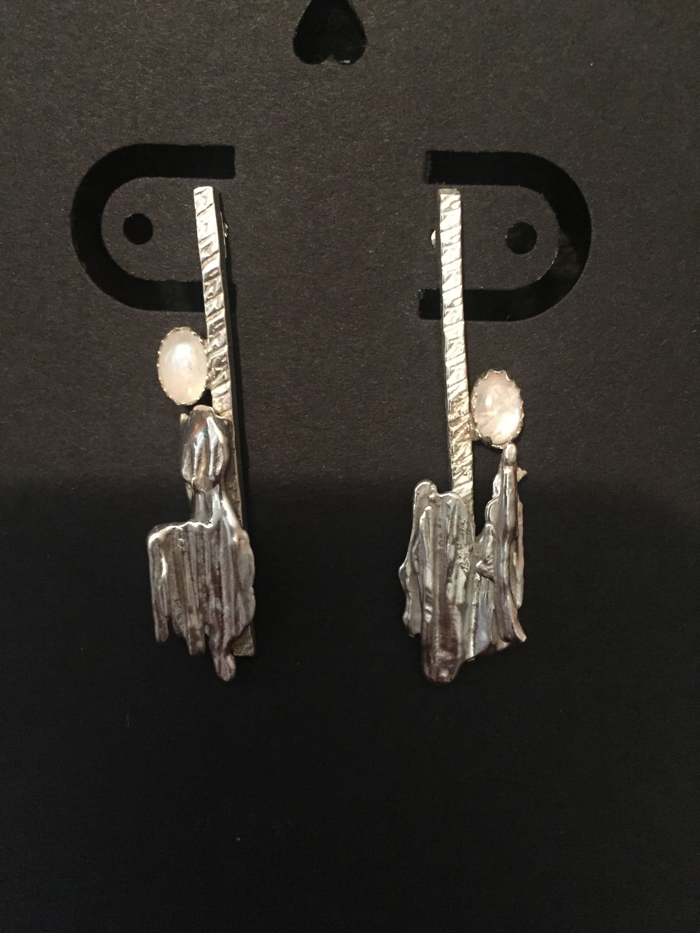 E119 ‘The Desert Moon’ SS Broomstick Casting & Moonstone Earrings