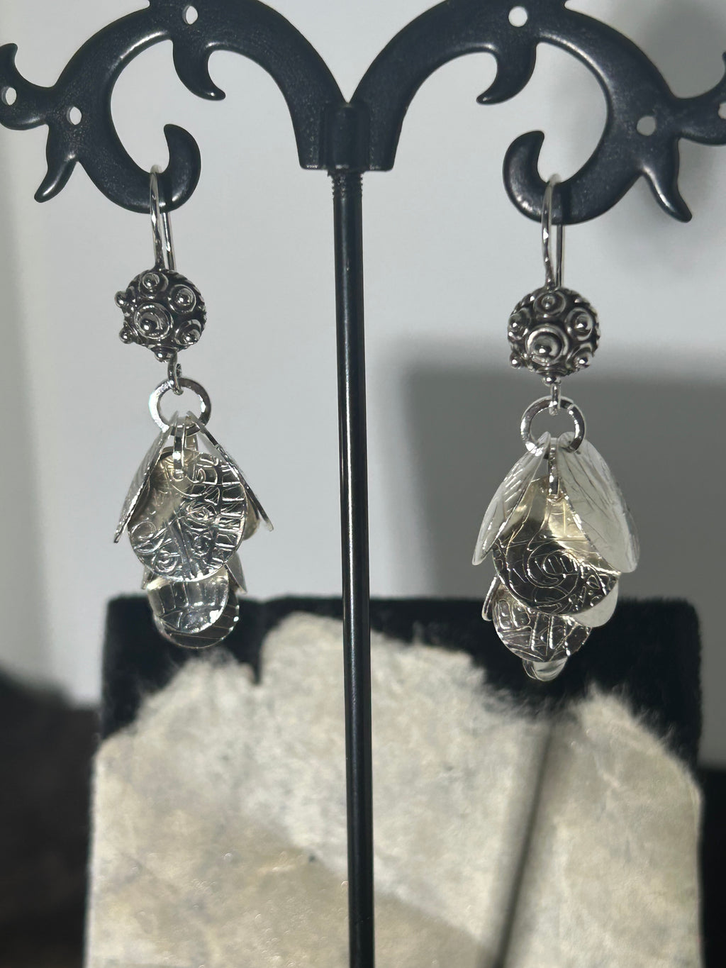 E160 Sterling Silver Cascade earrings