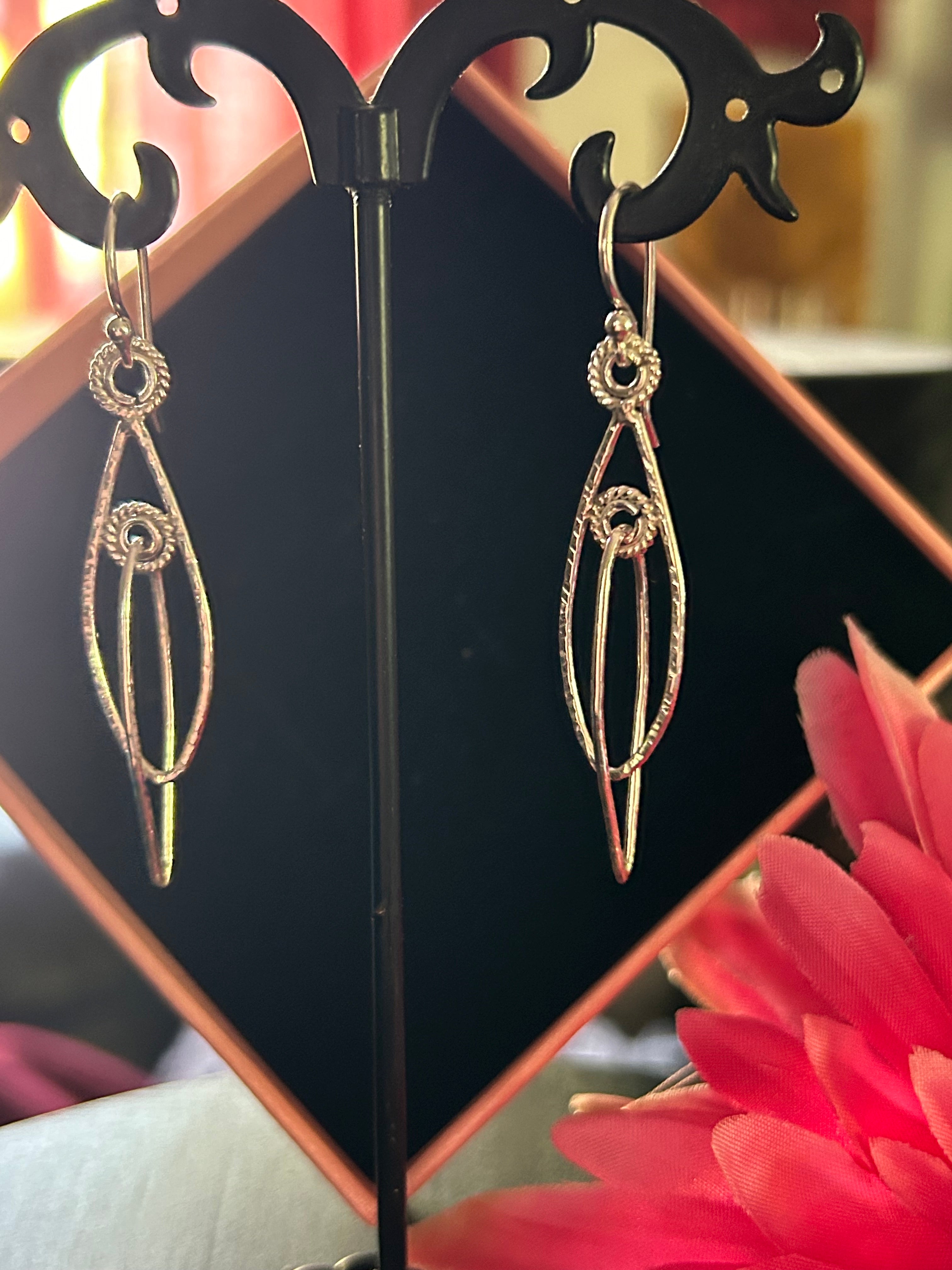 E106 Sterling ‘Circle Within a Circle’ Earrings
