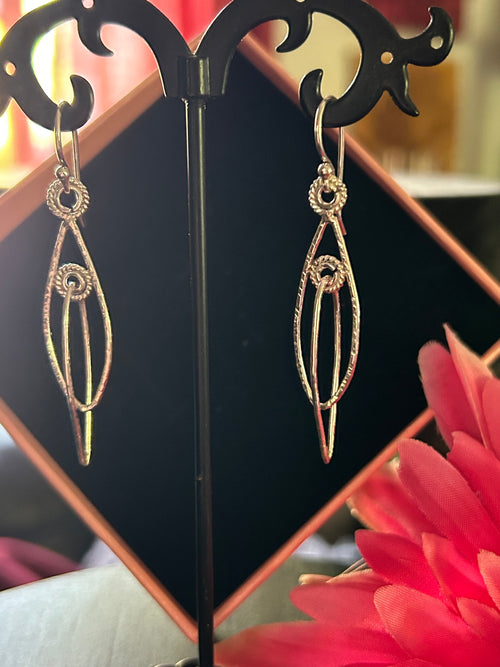 E106 Sterling ‘Circle Within a Circle’ Earrings
