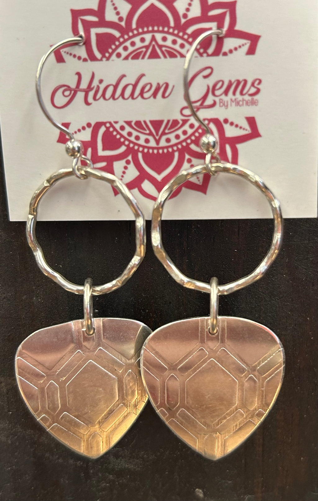 E159 SS Guitar Pick Earrings