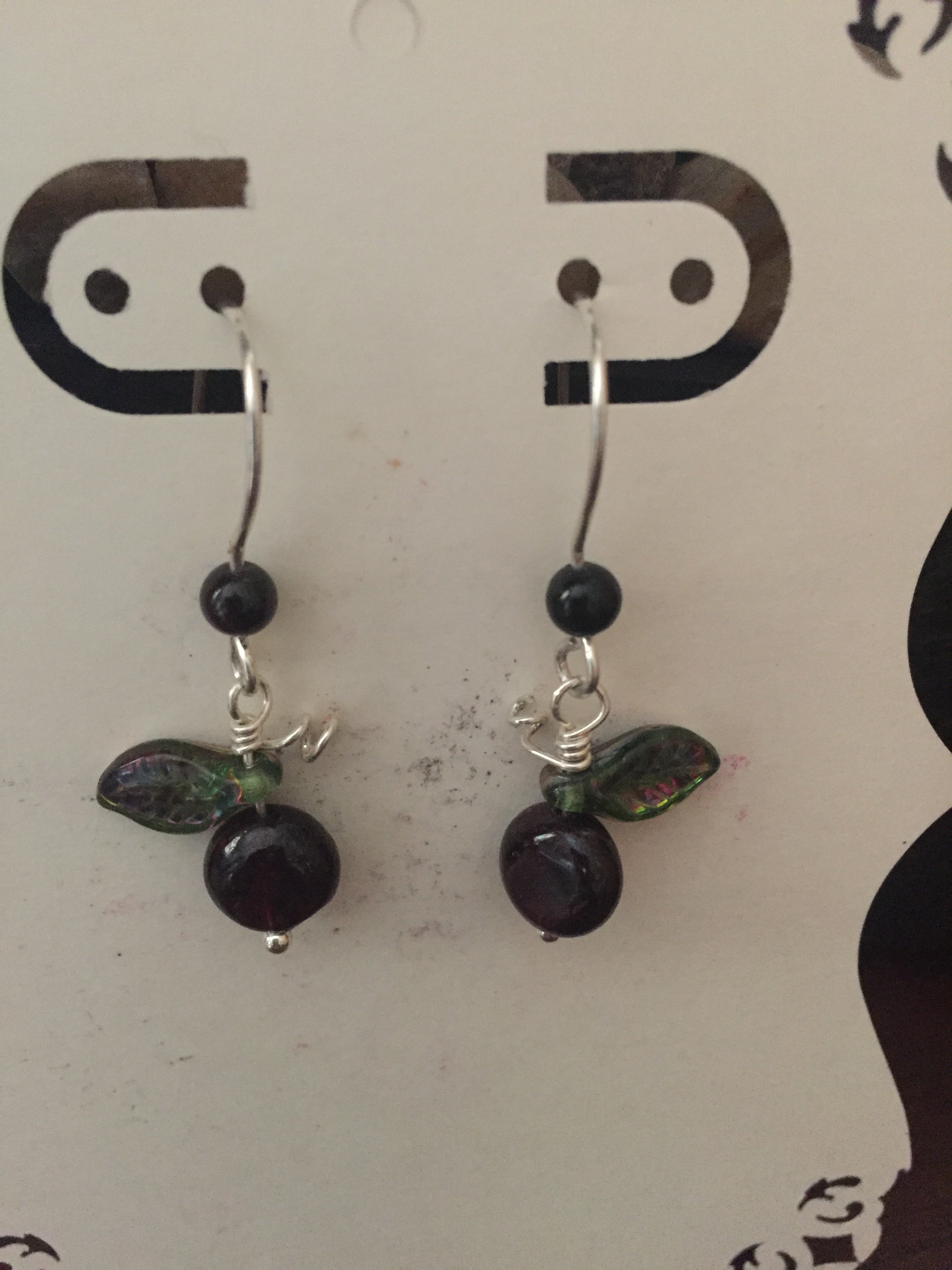 E51 The Harvest Collection: ‘Apples at Harvest Time’ SS Garnet Earrings