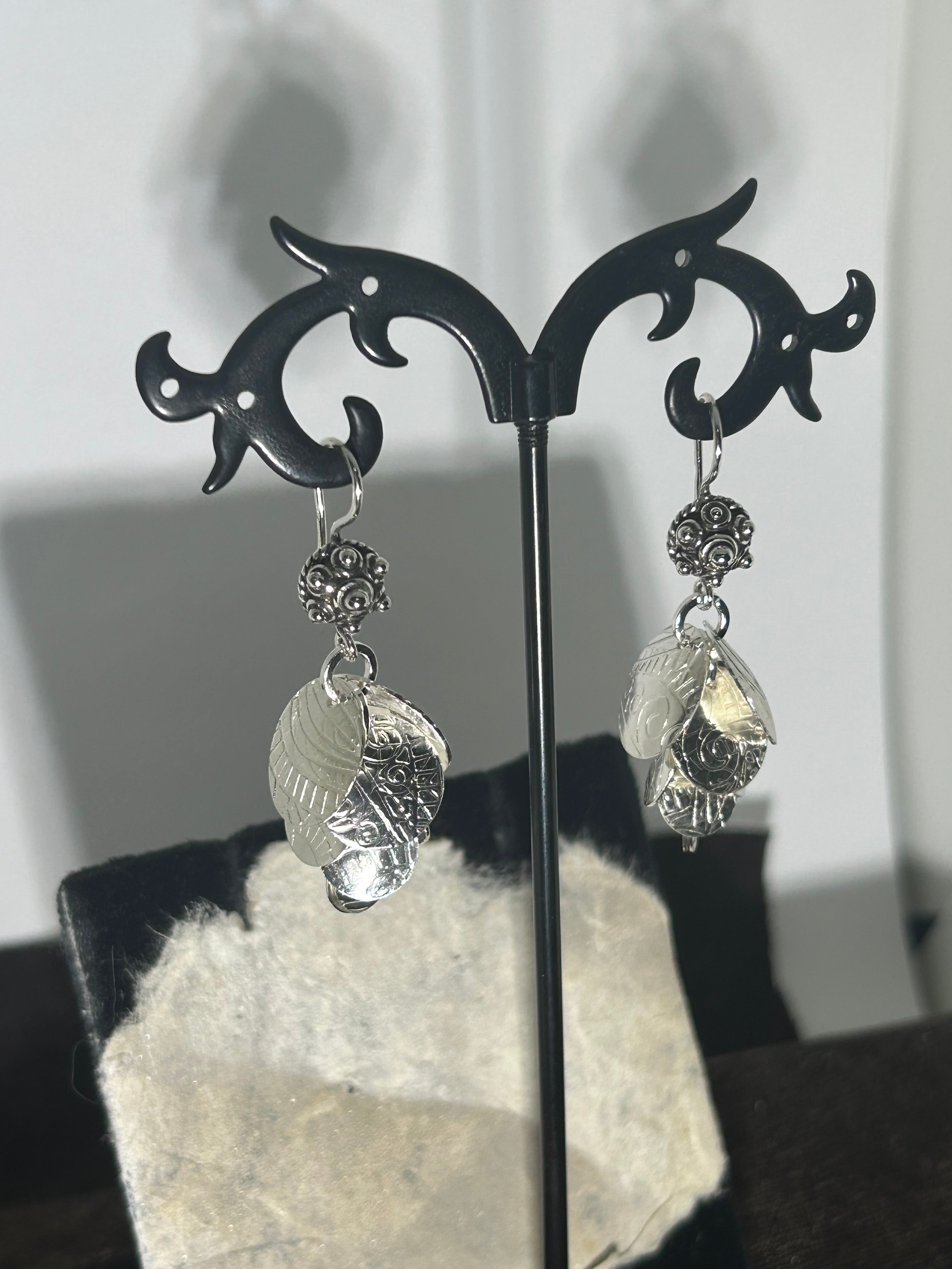 E160 Sterling Silver Cascade earrings