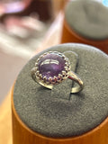 R27 SS crown set 12mm amethyst size 8 ring