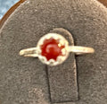 R29 SS Crown-set Carnelian size 6.75 ring