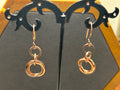 E88 Copper Möbius earrings