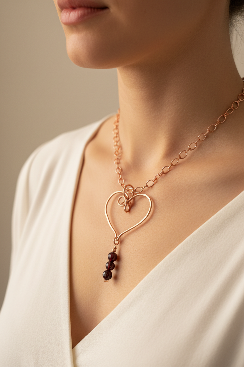 N31  Crimson Copper Heart