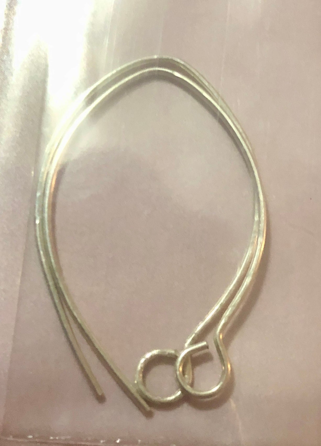 C6 SS 21ga marque shaped ear wires