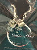 E80 SS Love Knot with Czech glass saturn bead