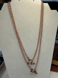C8a 18 inch Copper Chain with Toggle Clasp