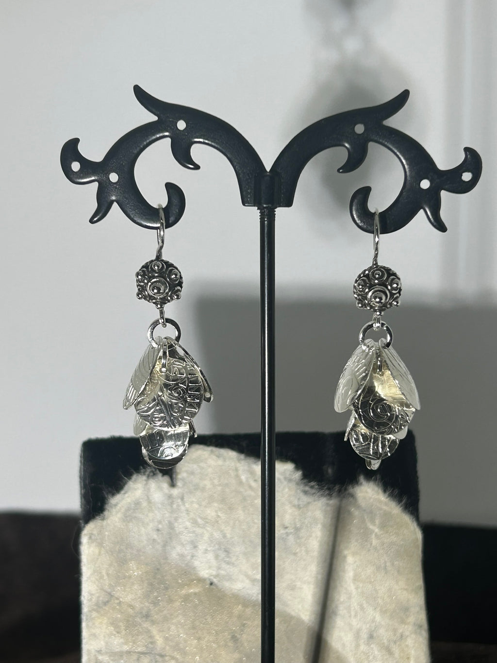E160 Sterling Silver Cascade earrings