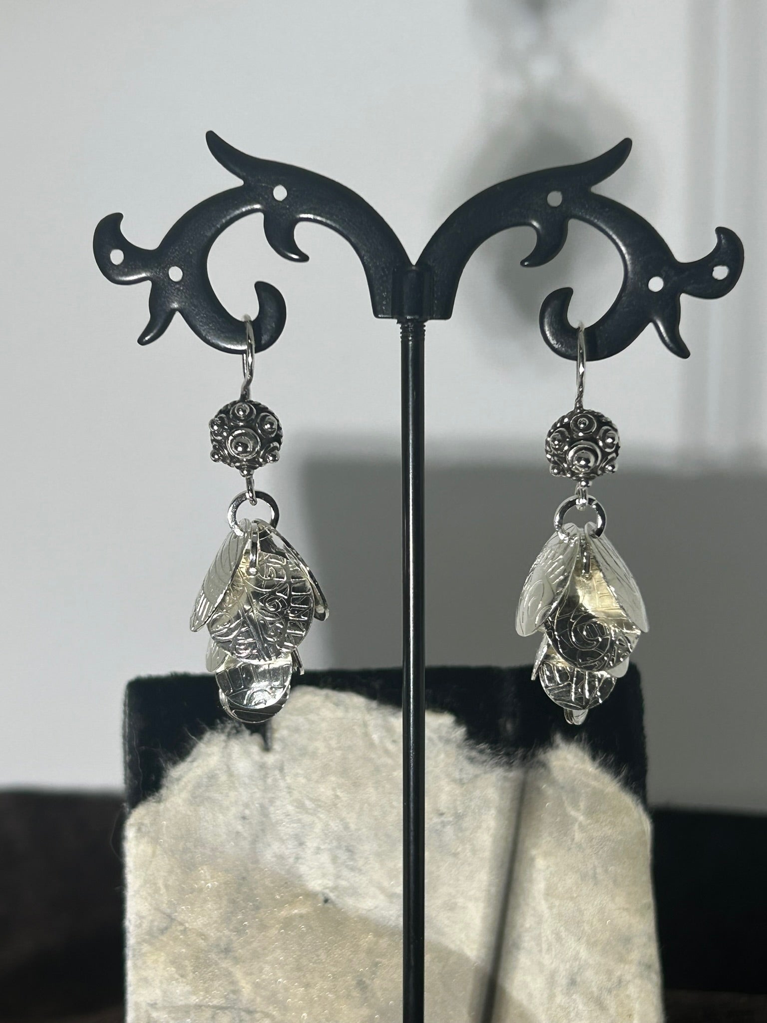 E160 Sterling Silver Cascade earrings